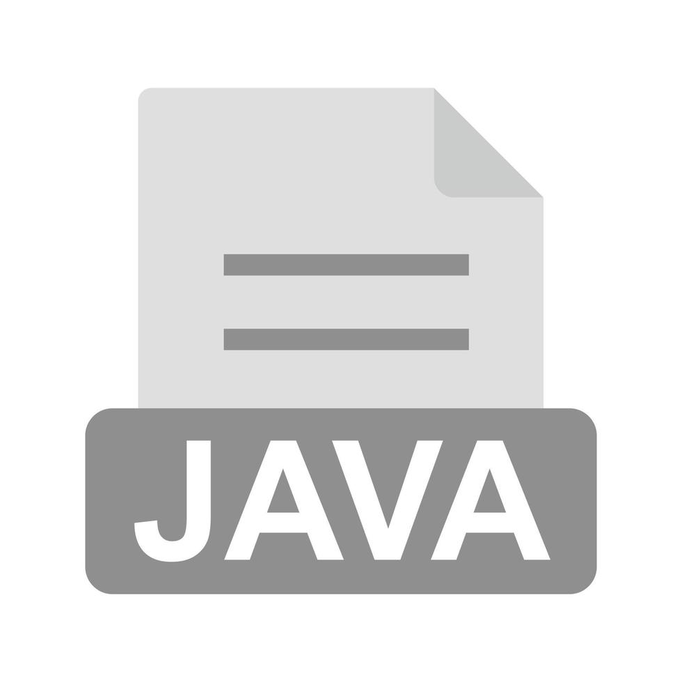 JAVA Flat Greyscale Icon 15685123 Vector Art at Vecteezy