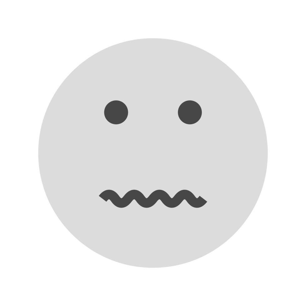 Annulled Flat Greyscale Icon vector