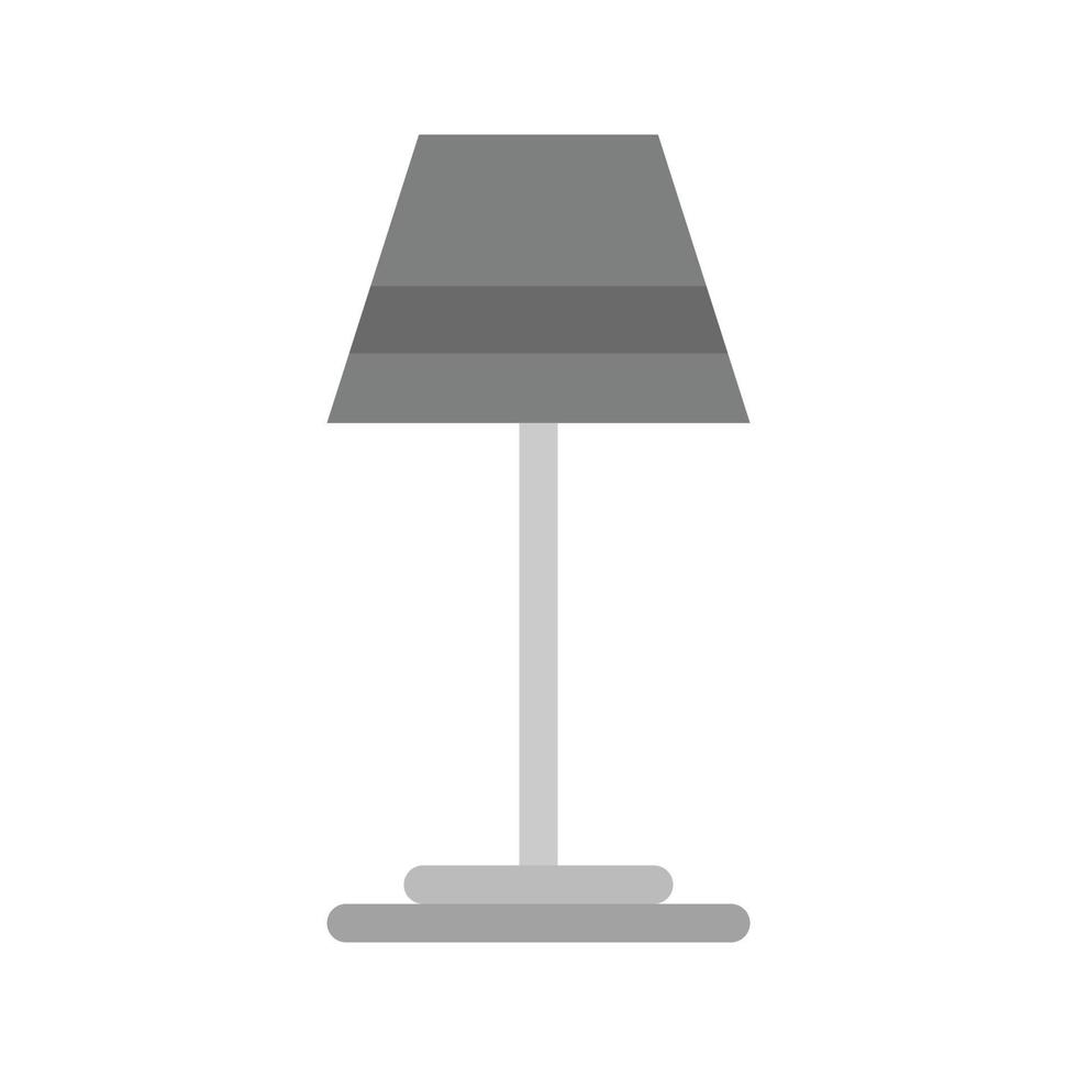 Lamp Flat Greyscale Icon vector