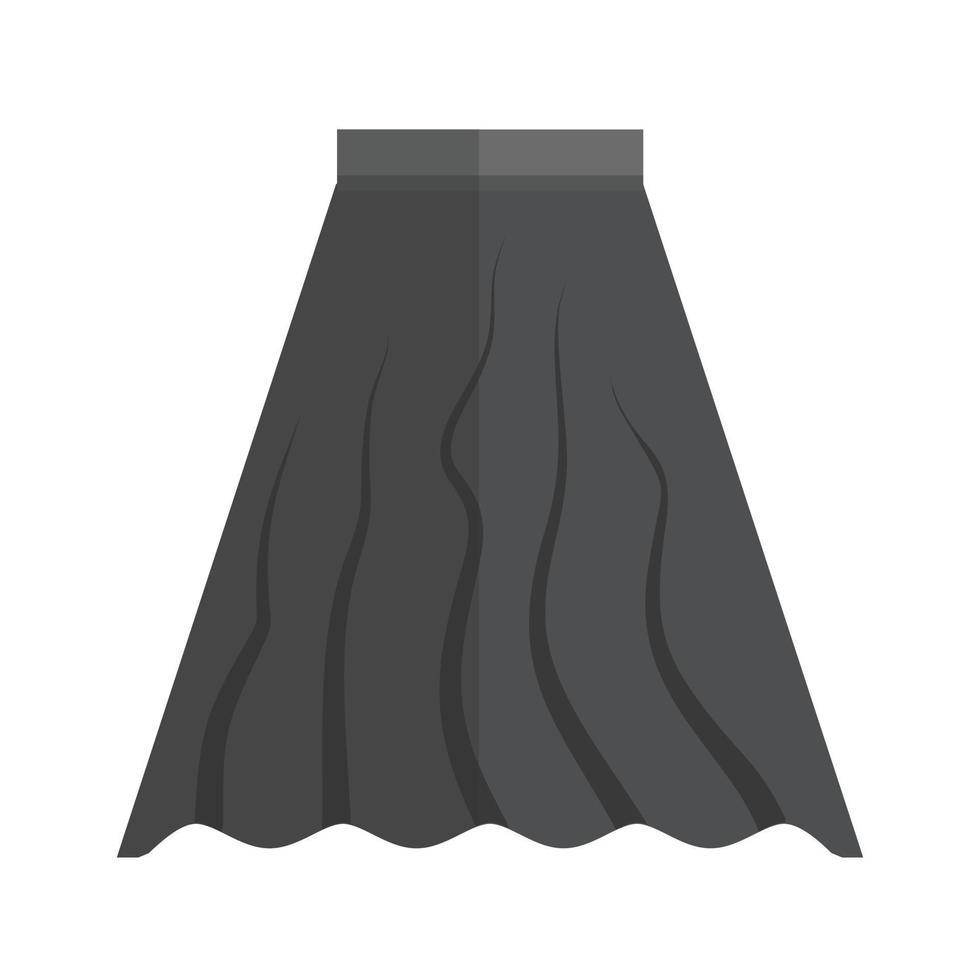 Skirt Flat Greyscale Icon vector