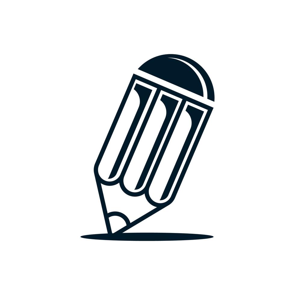 logo icon of pencil vector