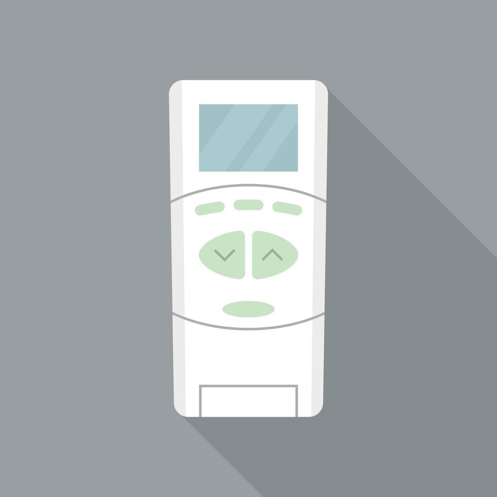 Air conditioner remote control icon, flat style vector