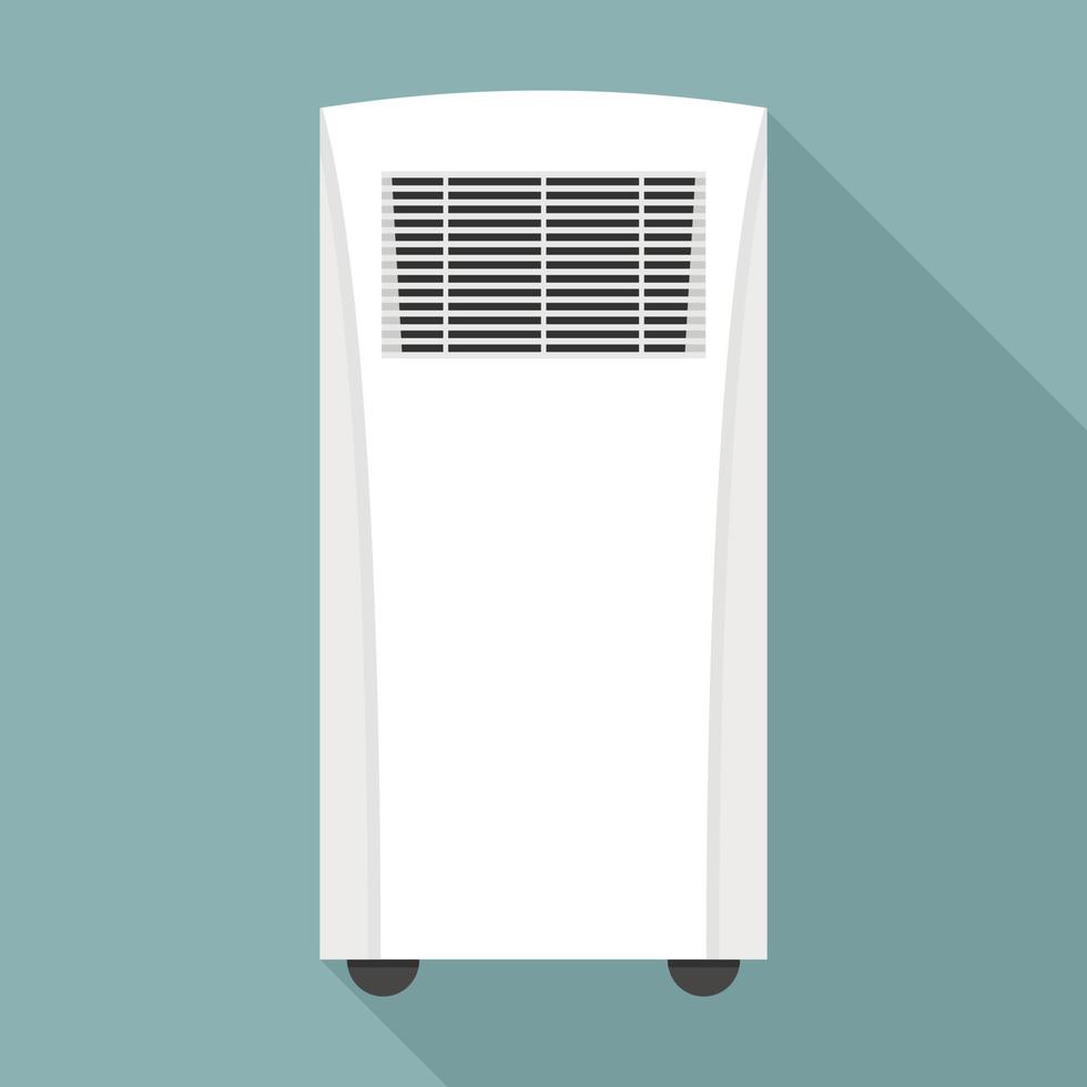 Conditioner heater icon, flat style vector