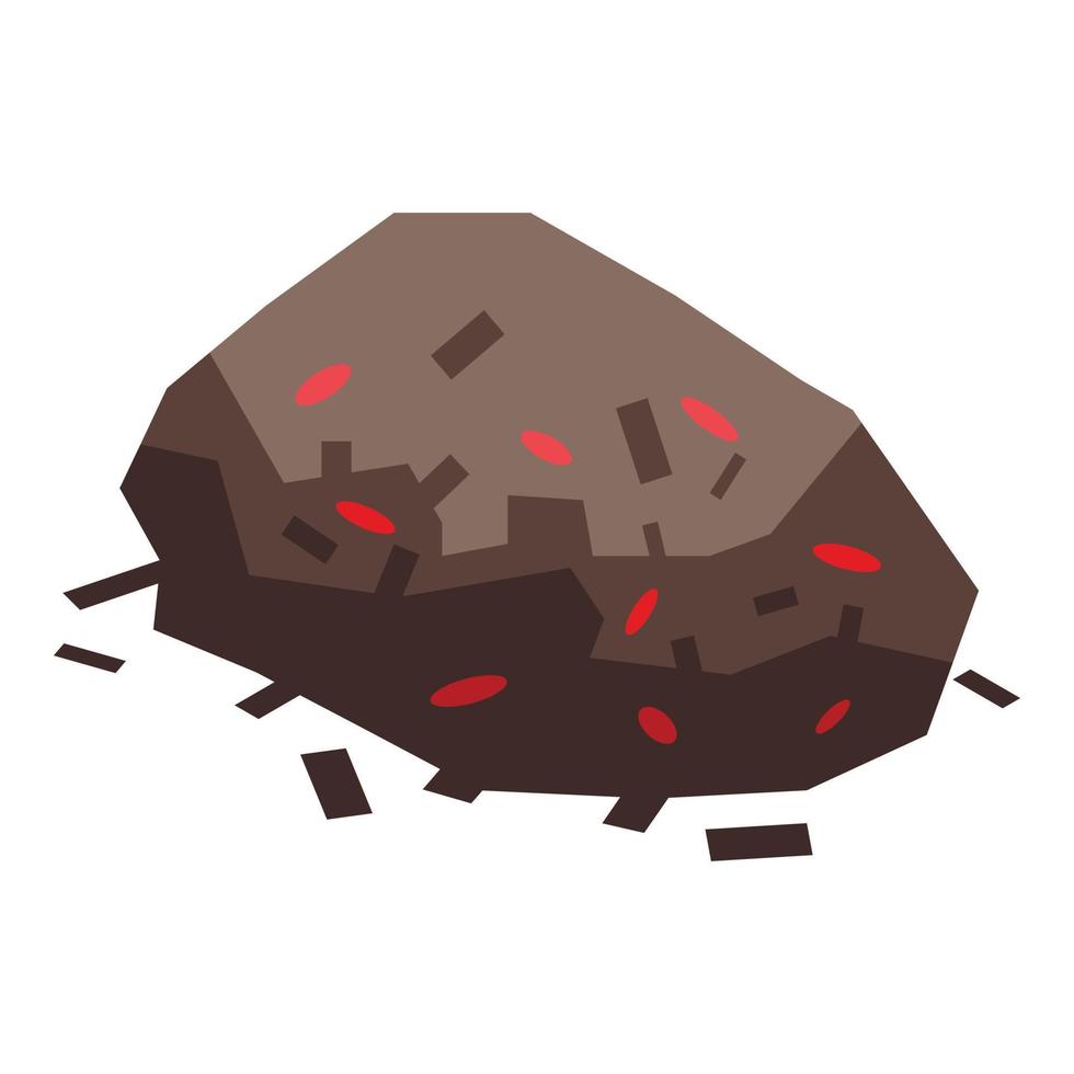 Tea powder icon, isometric style vector