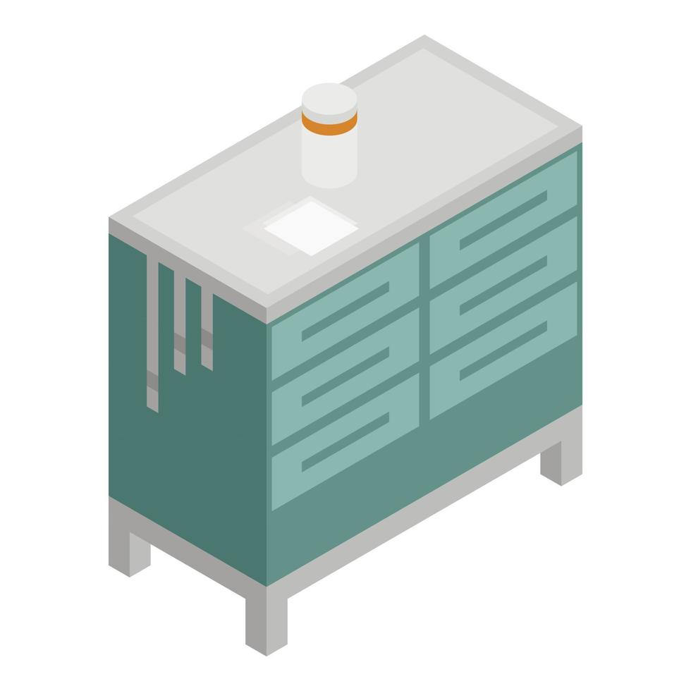 Surgery stand icon, isometric style vector