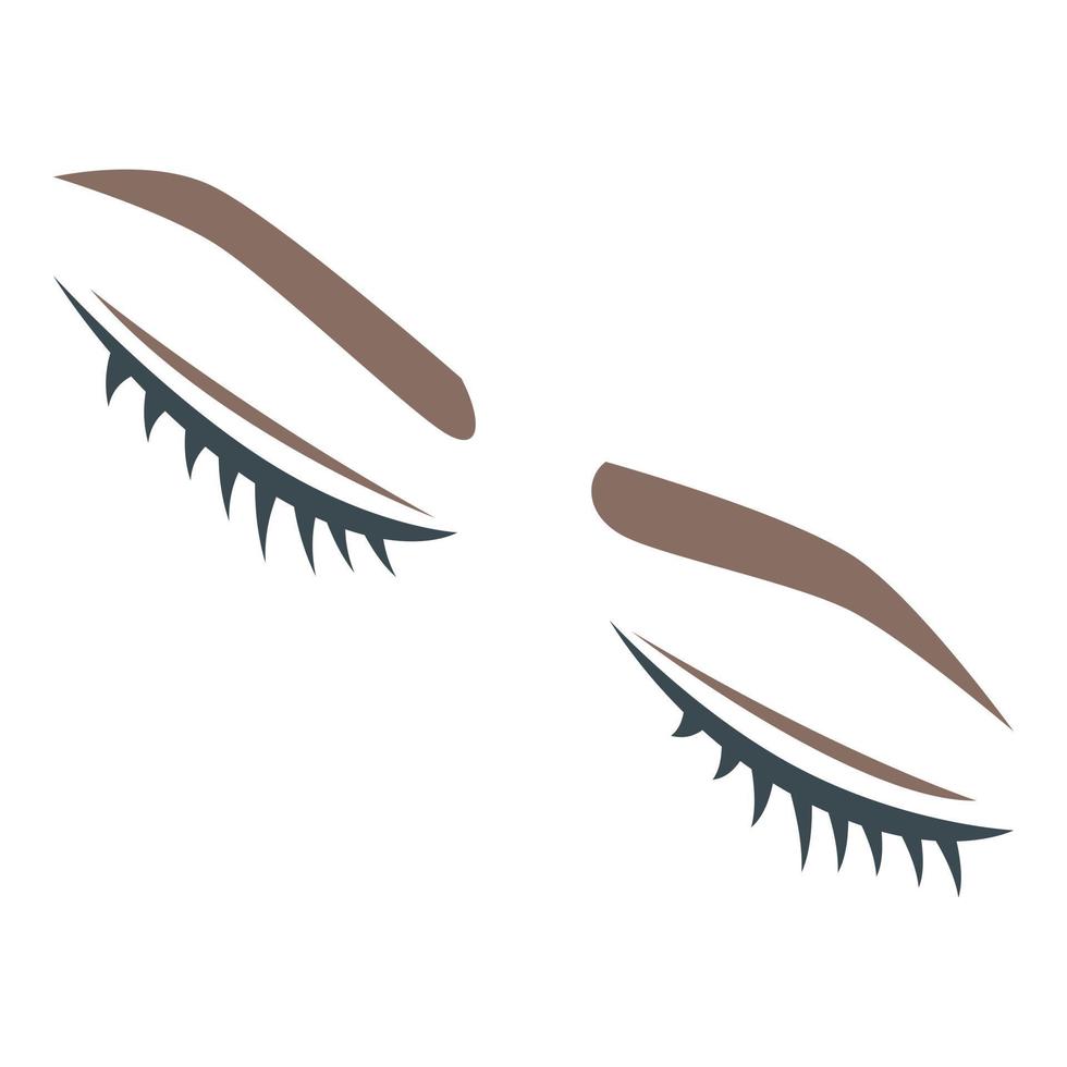Closed eyes icon, isometric style vector