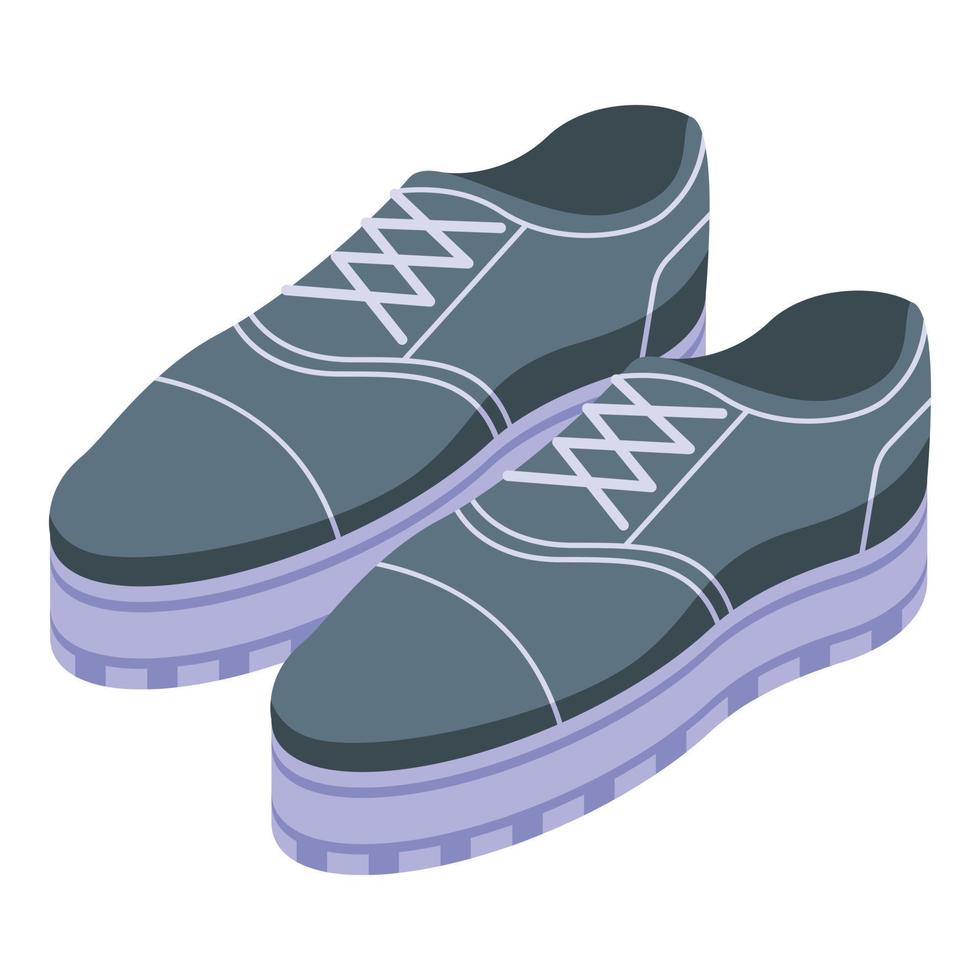 icono de zapatillas deportivas, estilo isométrico vector