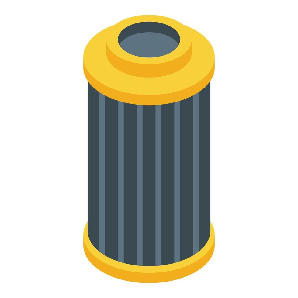 Car air filter icon, isometric style vector