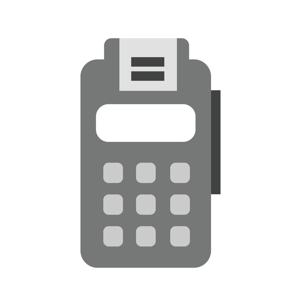 Free Utility Bill Payment Flat Greyscale Icon vector