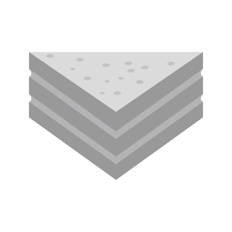 Sandwich Flat Greyscale Icon vector