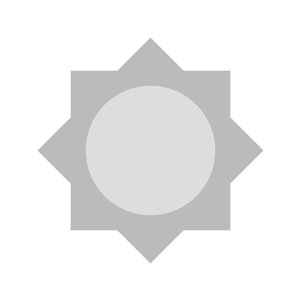 Brightness I Flat Greyscale Icon vector