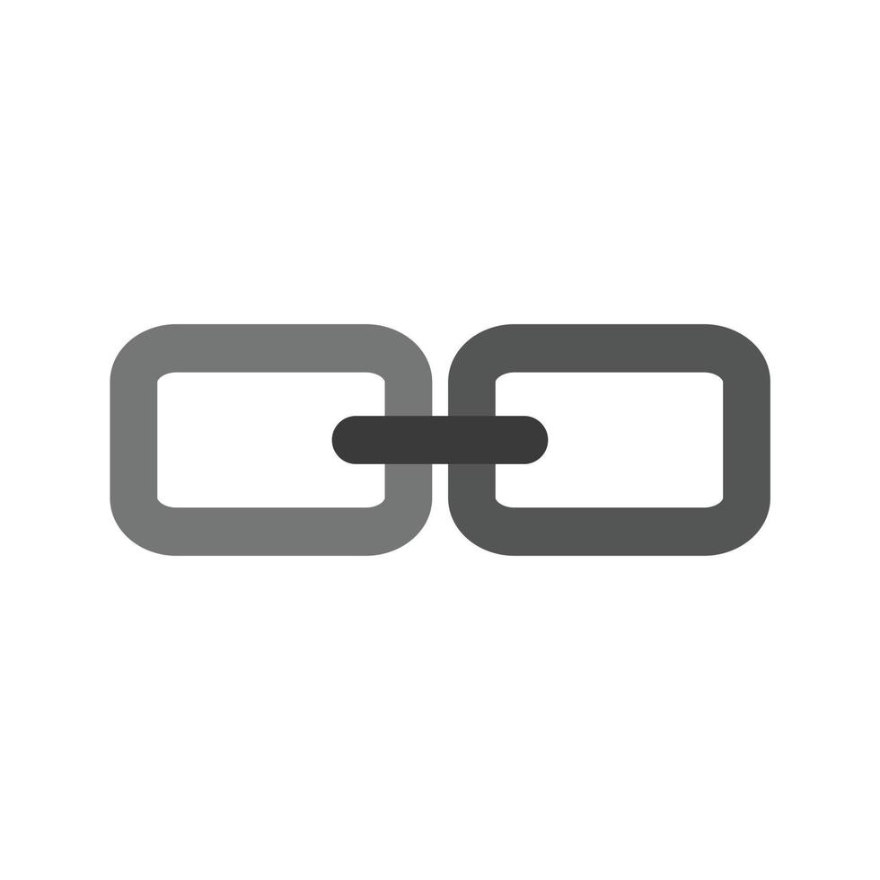 Link Flat Greyscale Icon vector