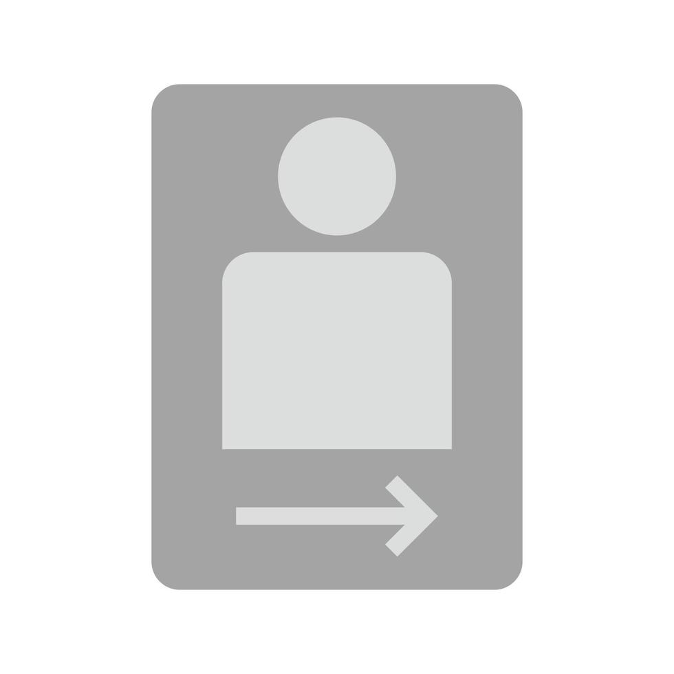 Front Camera Flat Greyscale Icon vector