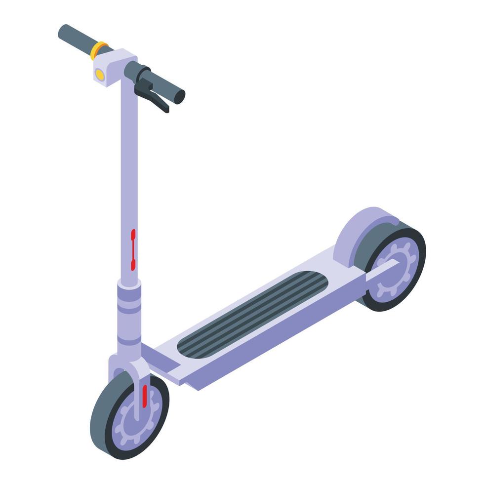 Activity electric scooter icon, isometric style vector