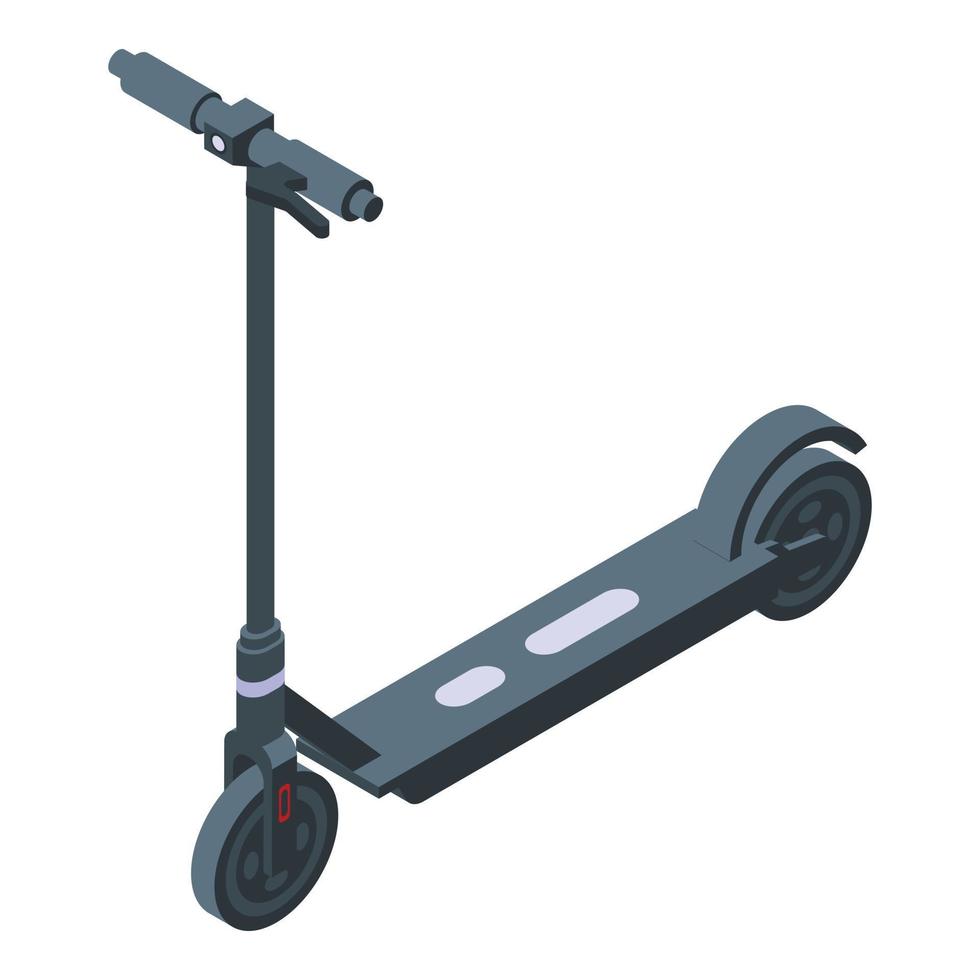 Electric scooter motor icon, isometric style vector