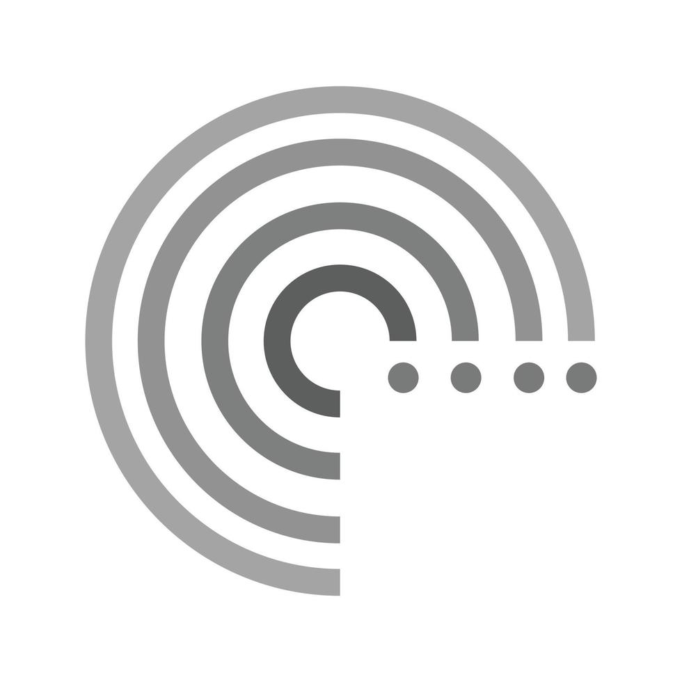 Forecasting Model Flat Greyscale Icon vector
