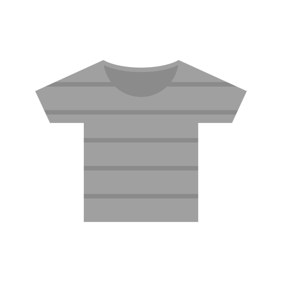 Pirate Shirt Flat Greyscale Icon vector