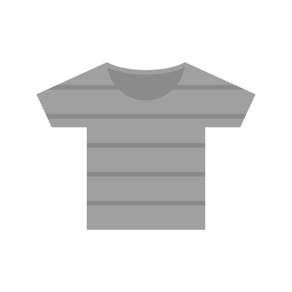 Pirate Shirt Flat Greyscale Icon vector