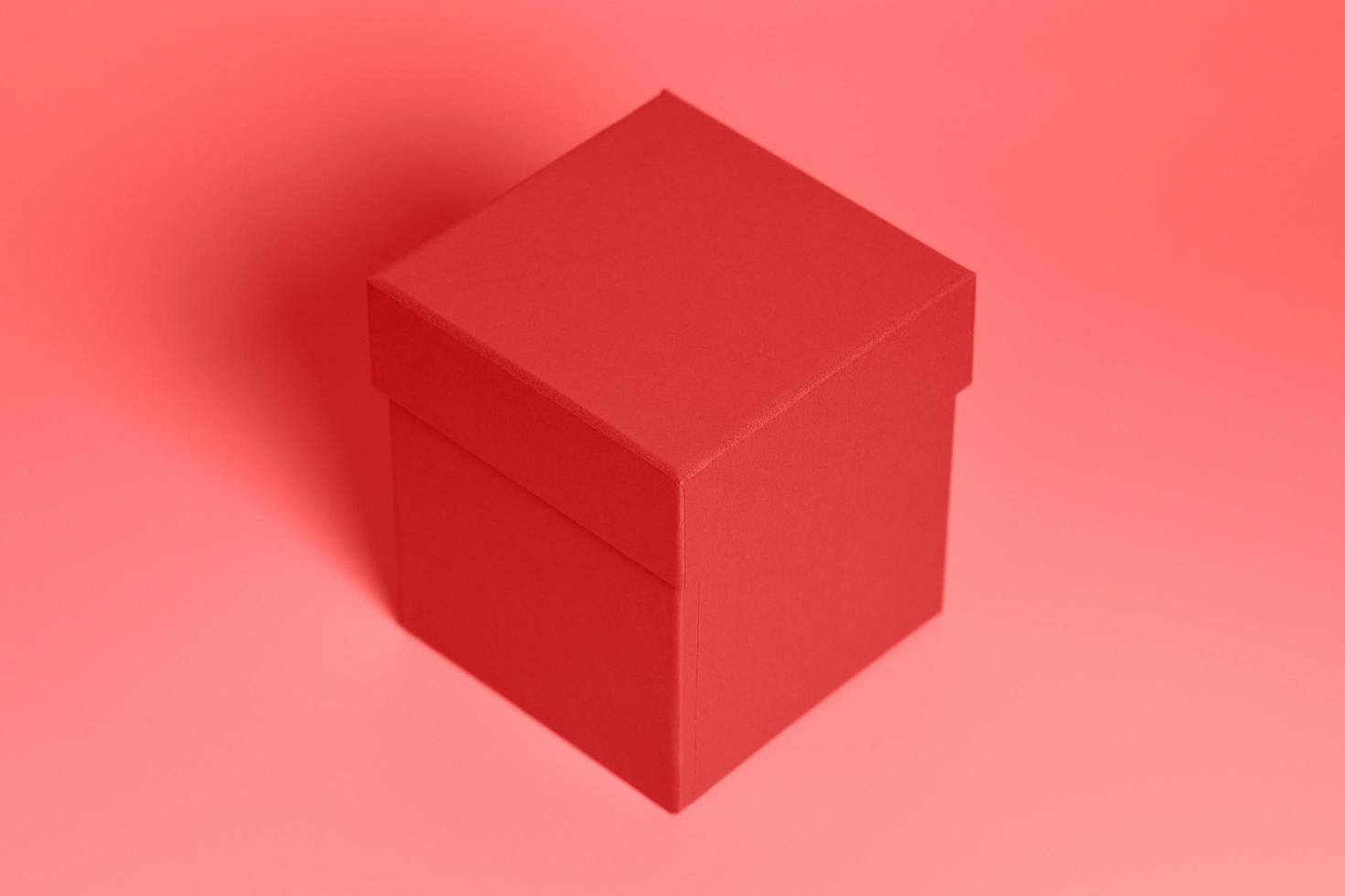 Red gift box photo