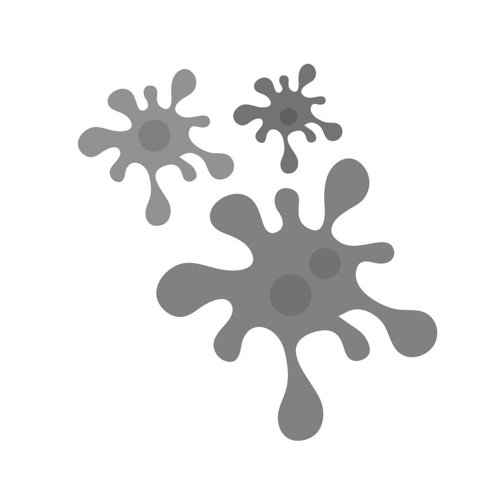 Paint Splash Flat Greyscale Icon vector