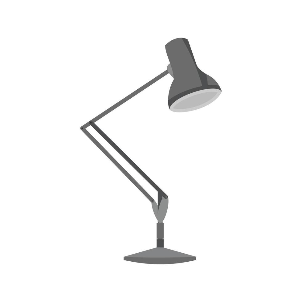 Lamp Flat Greyscale Icon vector