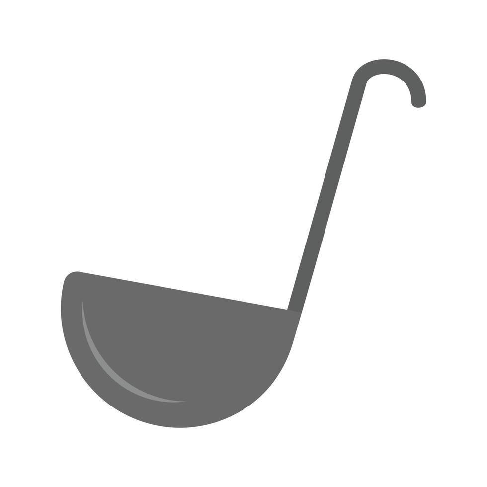 Ladle Flat Greyscale Icon vector