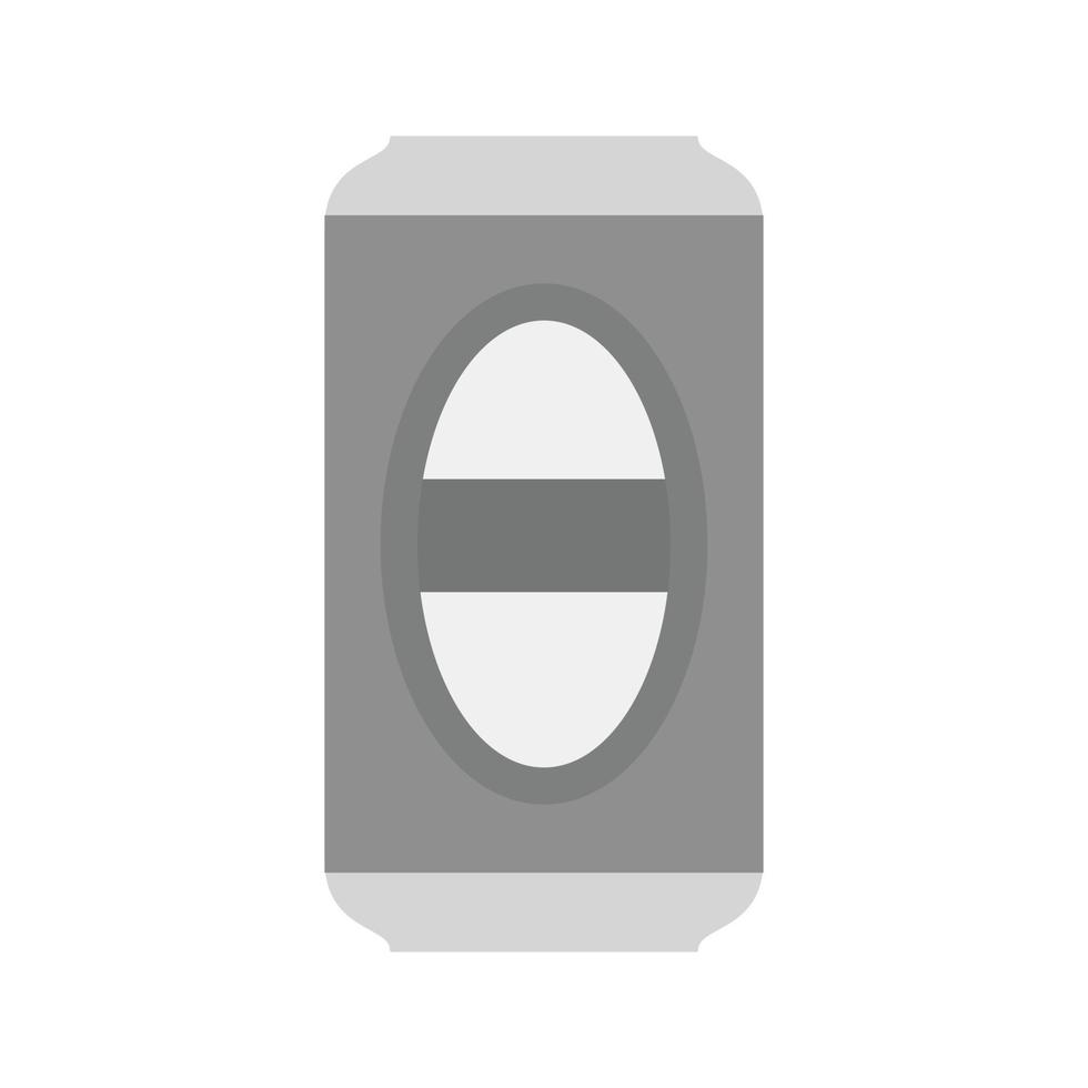 Beer Can II Flat Greyscale Icon vector