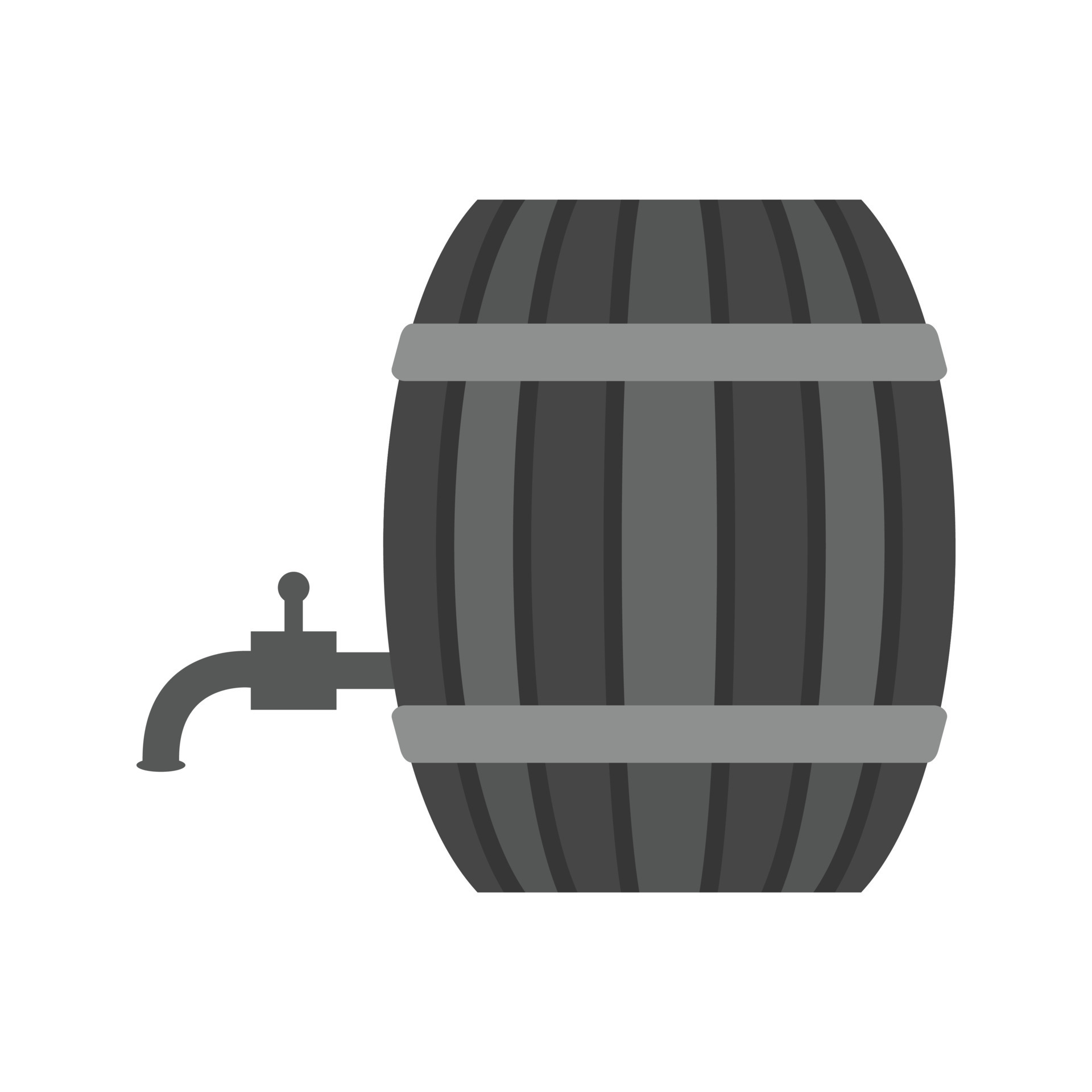 Barrel with Tap Flat Greyscale Icon 15687142 Vector Art at Vecteezy