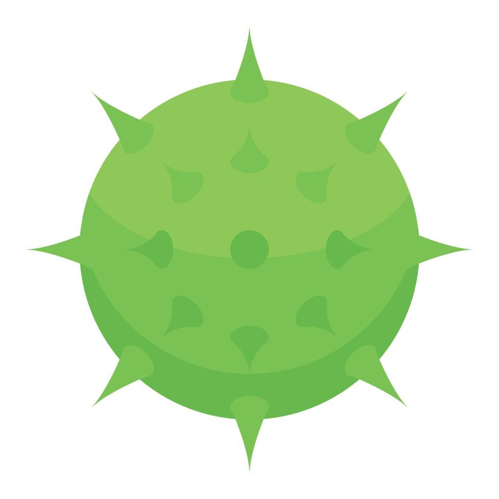 icono de castaño verde, estilo isométrico vector