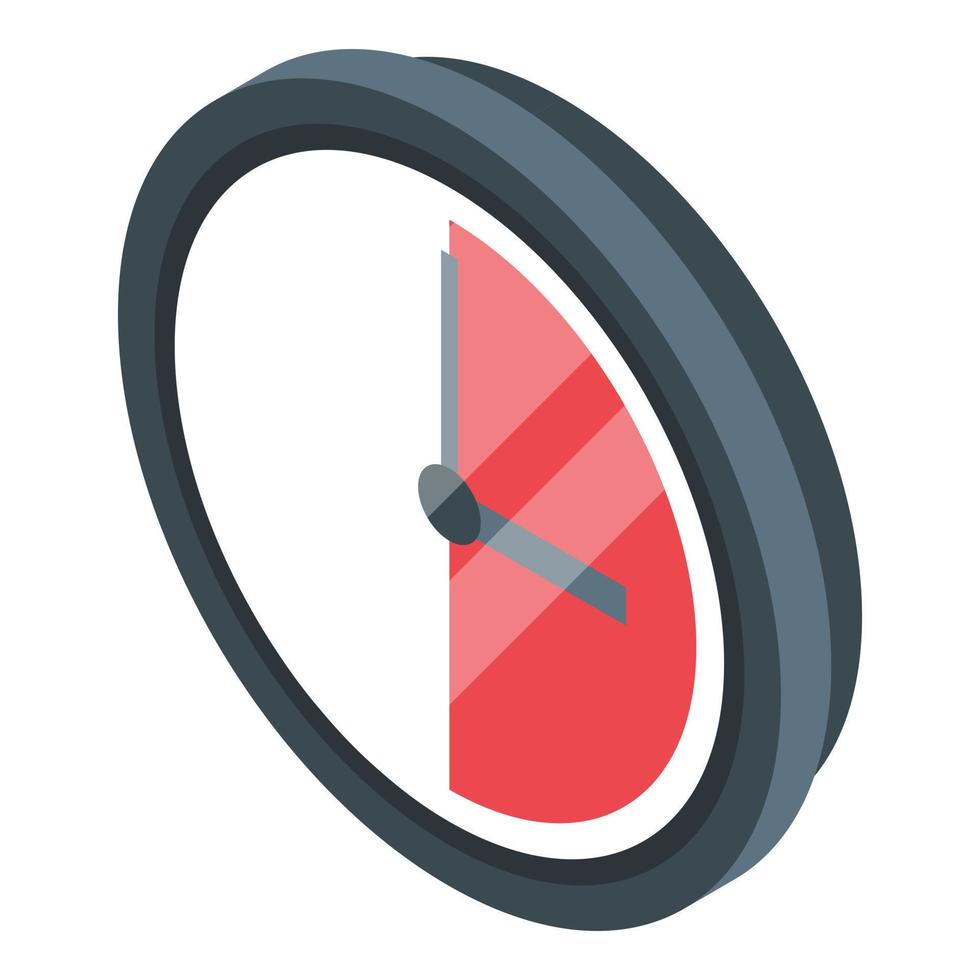 Trial period time icon, isometric style vector