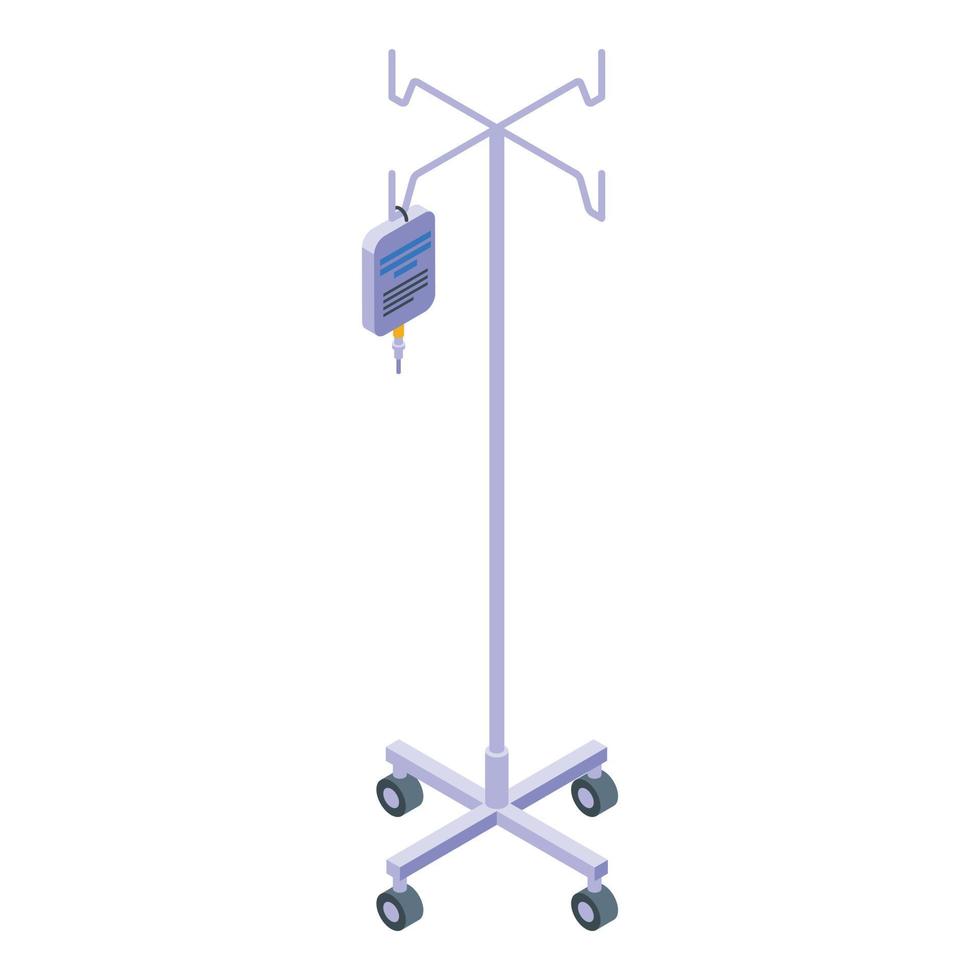 Drip stand icon, isometric style vector