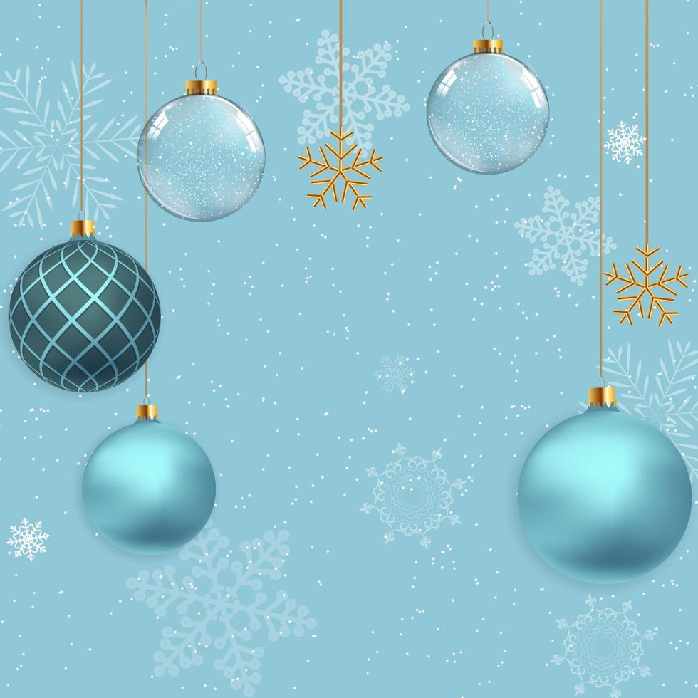 Merry Christmas and Happy New Year Greeting Card vector