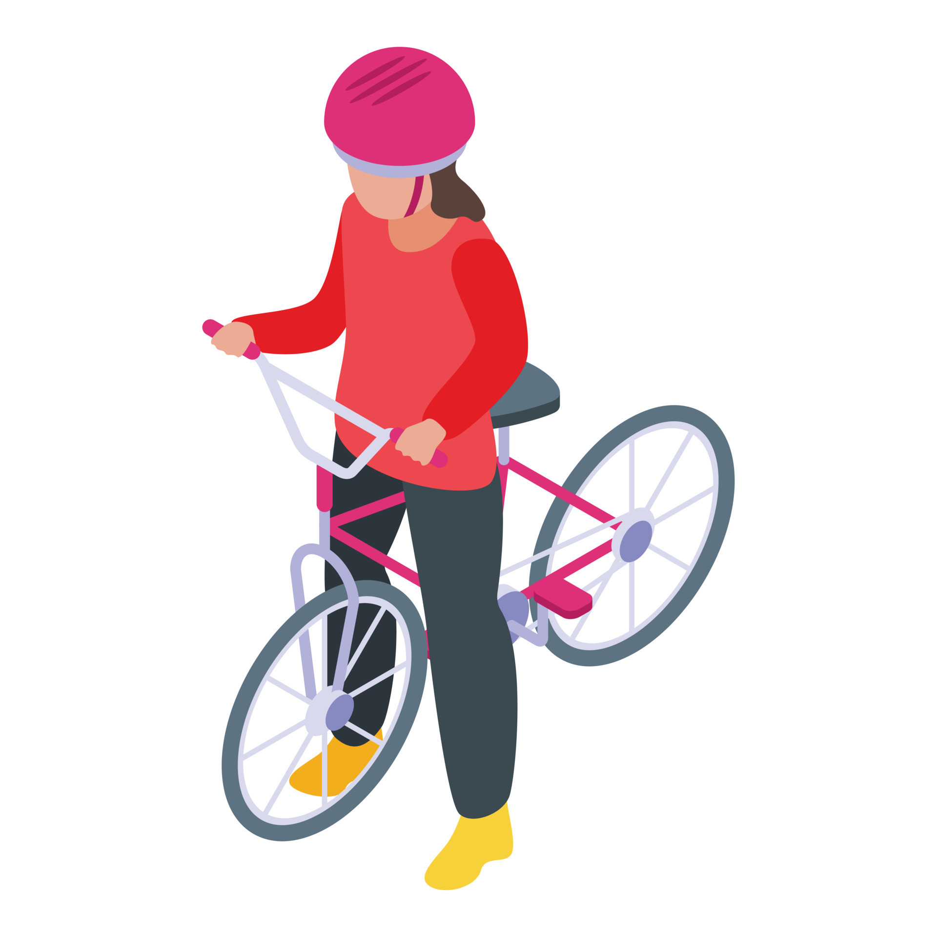 Helmet kid cycling icon, isometric style 15687674 Vector Art at Vecteezy