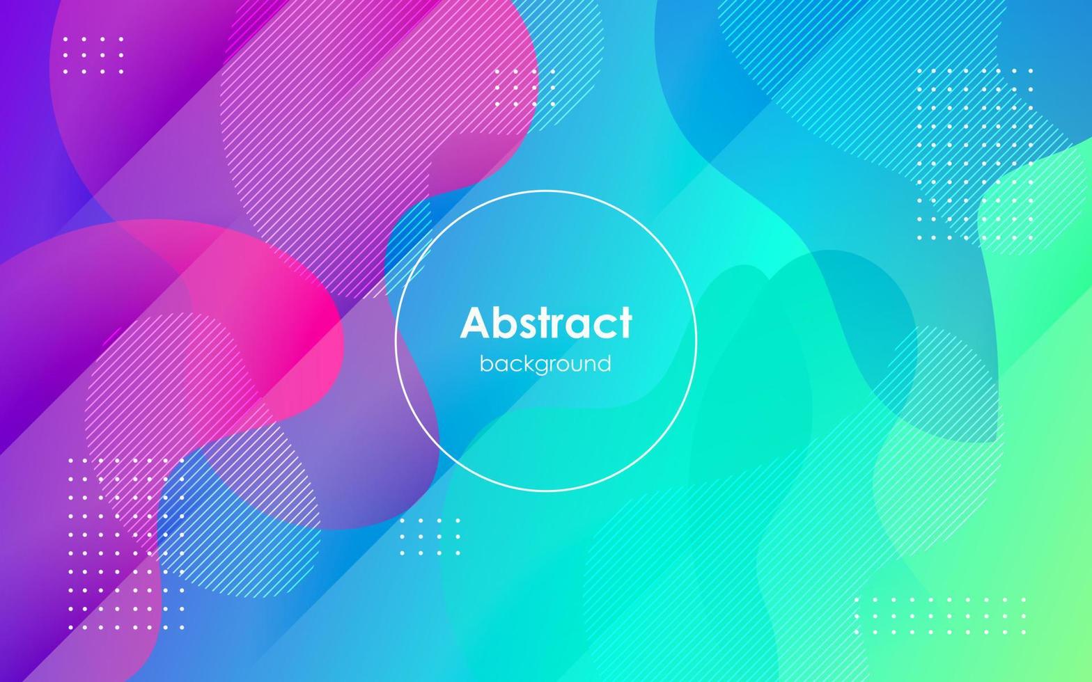 minimal abstract colorful green blue purple liquid color gradient, fluid shape geometric with dots background. eps10 vector