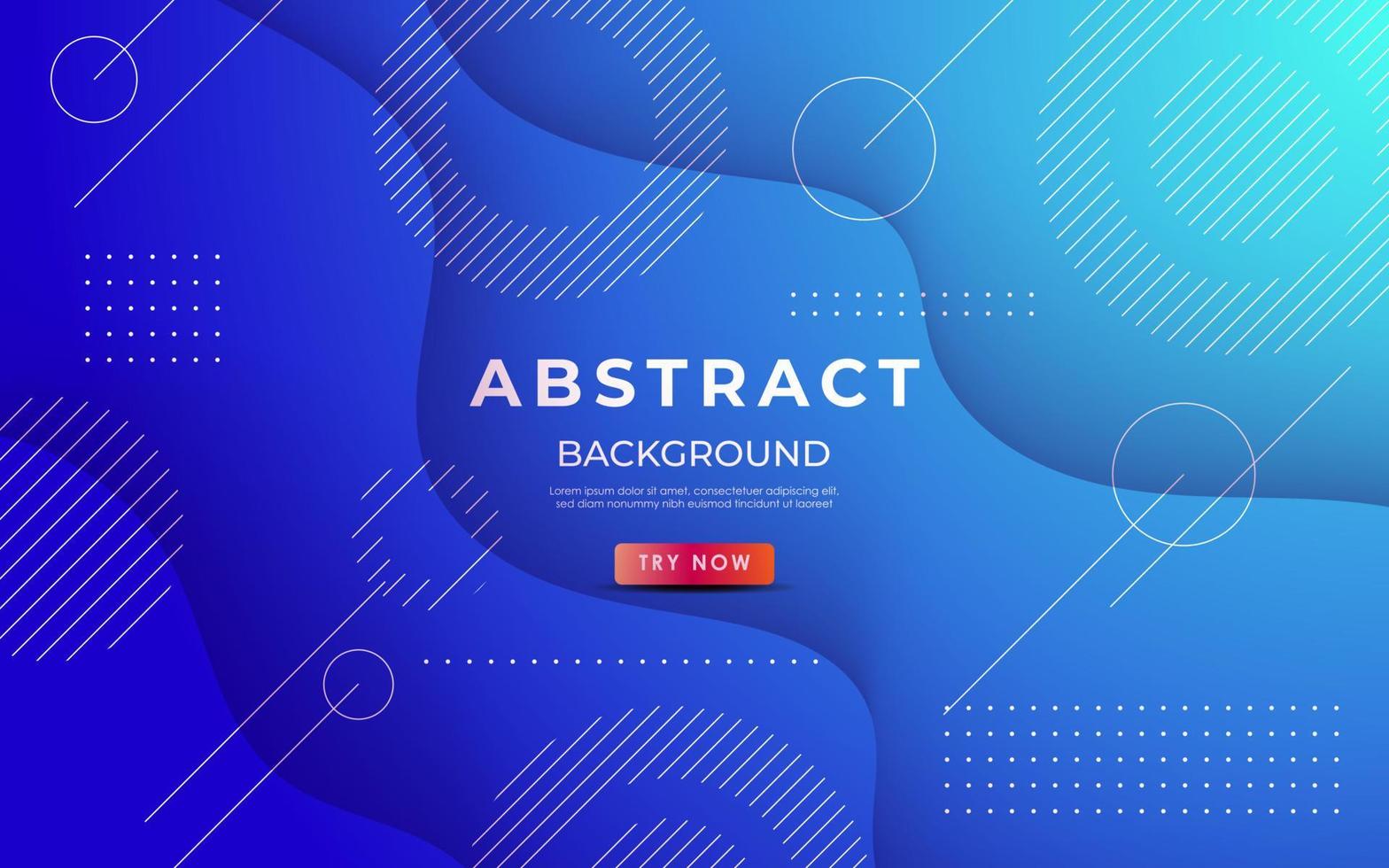 abstract blue gradient dynamic wavy shadow fluid geometric shape composition background. eps10 vector