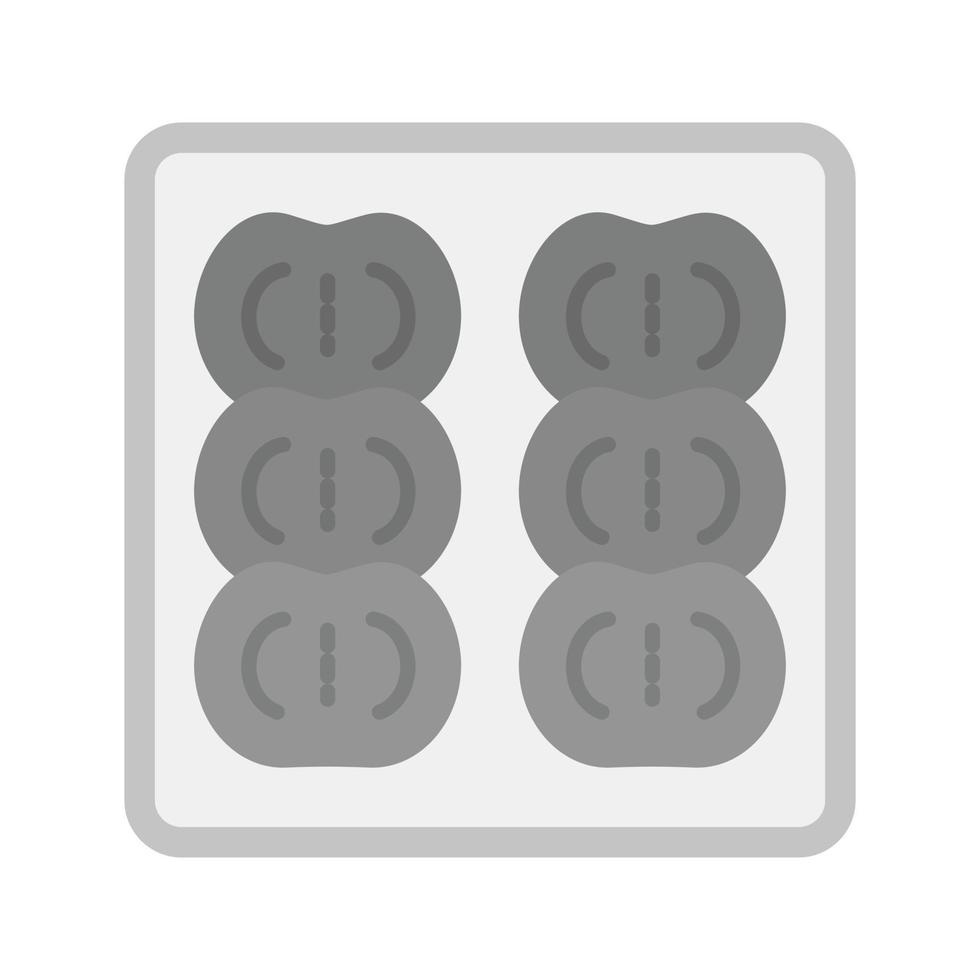 ajotomate icono plano en escala de grises vector