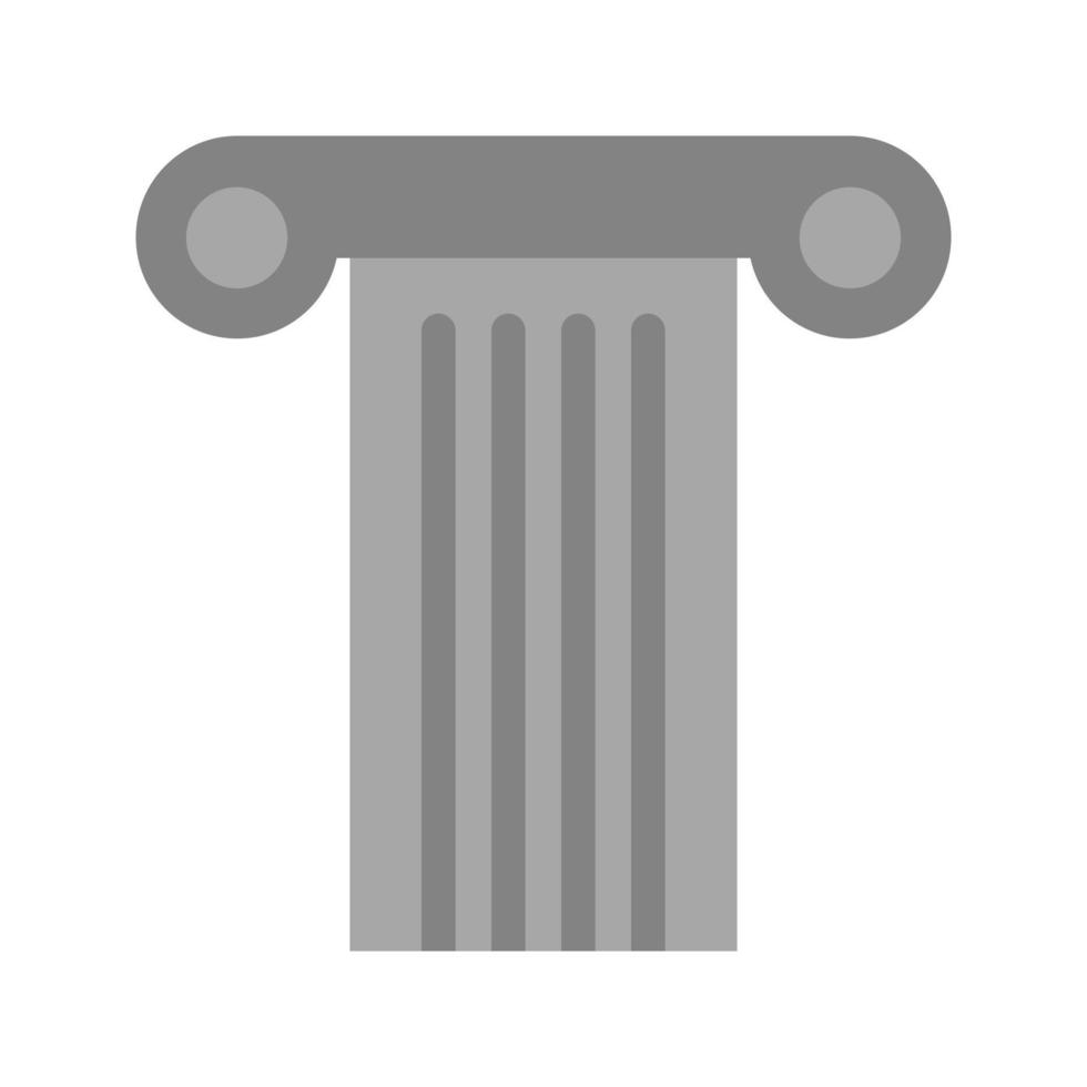 Pillar Flat Greyscale Icon vector