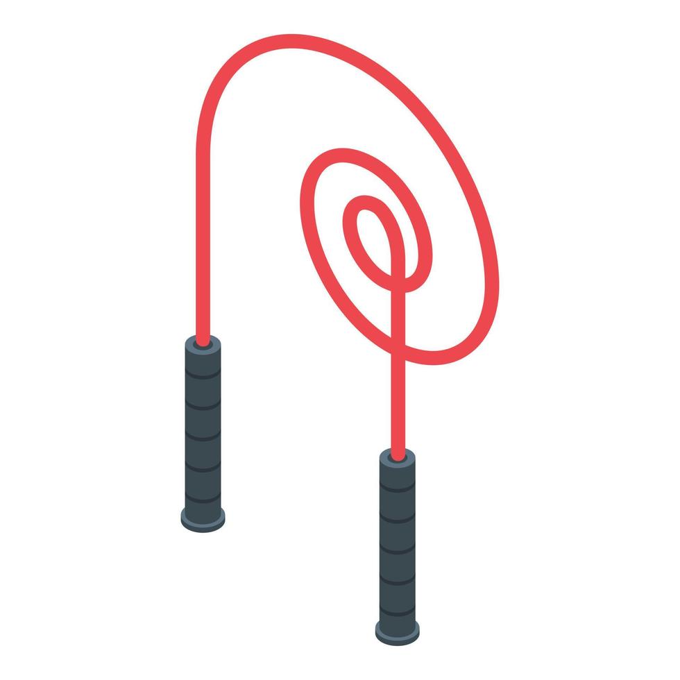Jump rope icon, isometric style vector