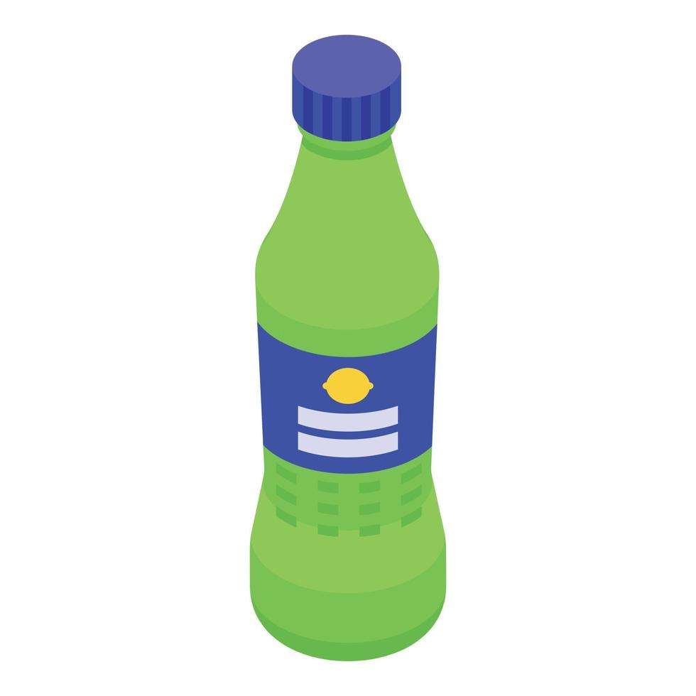 icono de botella de refresco, estilo isométrico vector