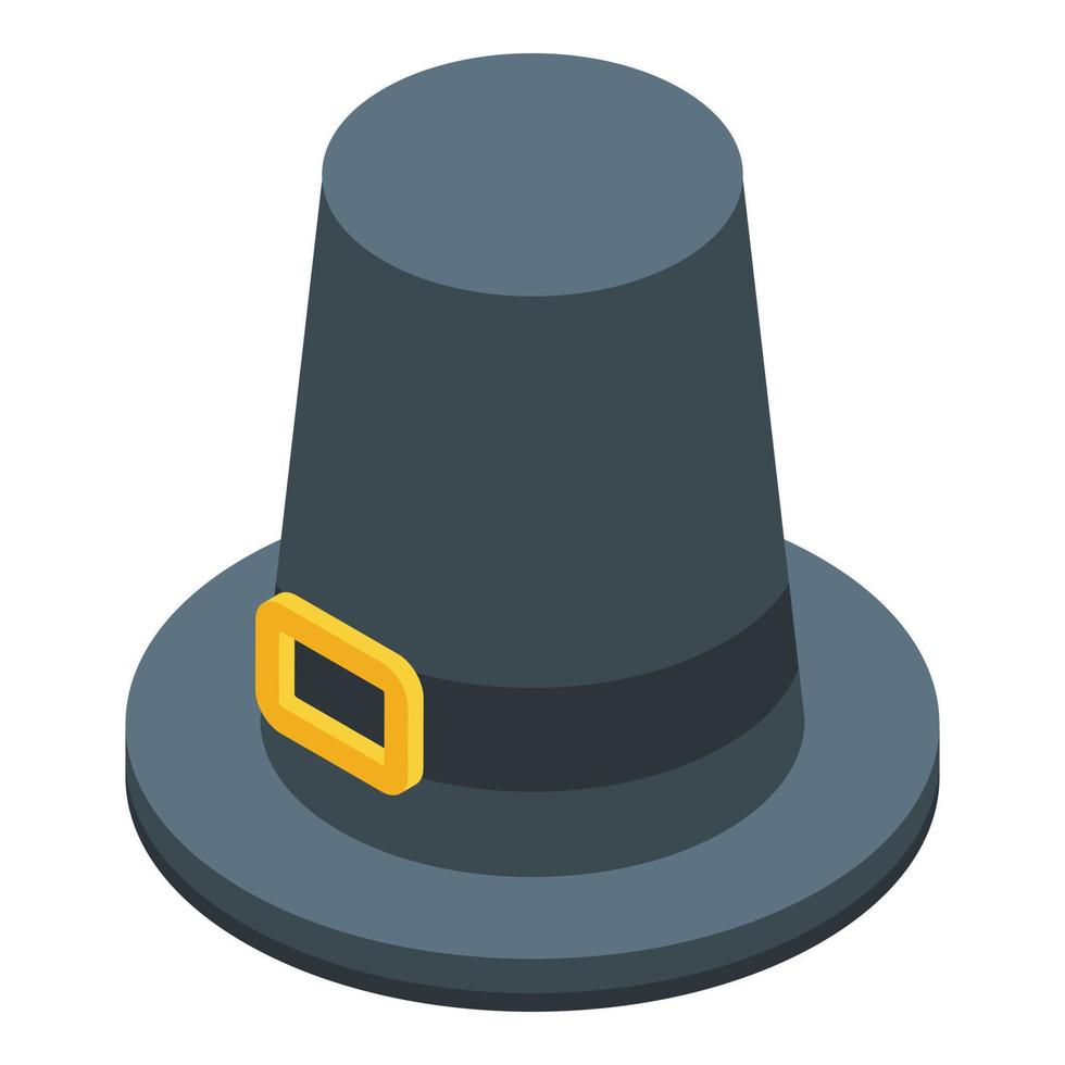 Hat icon, isometric style vector