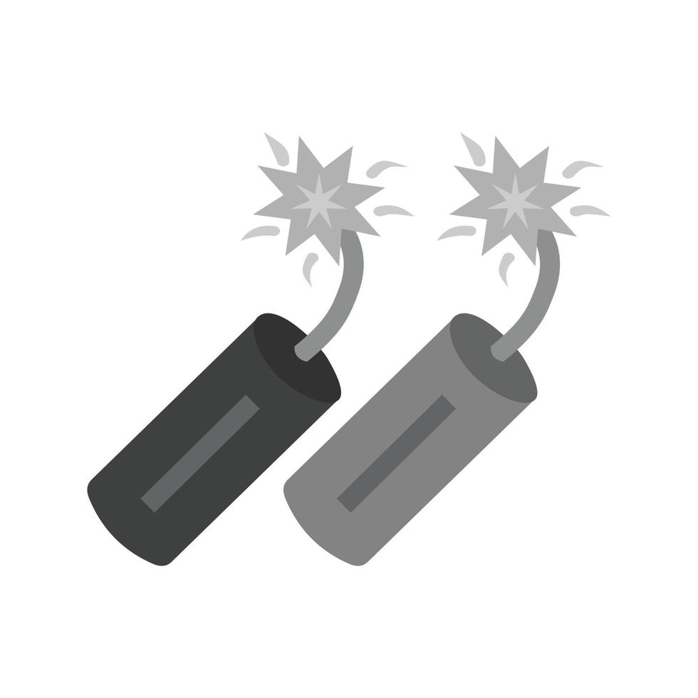 Dynamite Flat Greyscale Icon vector