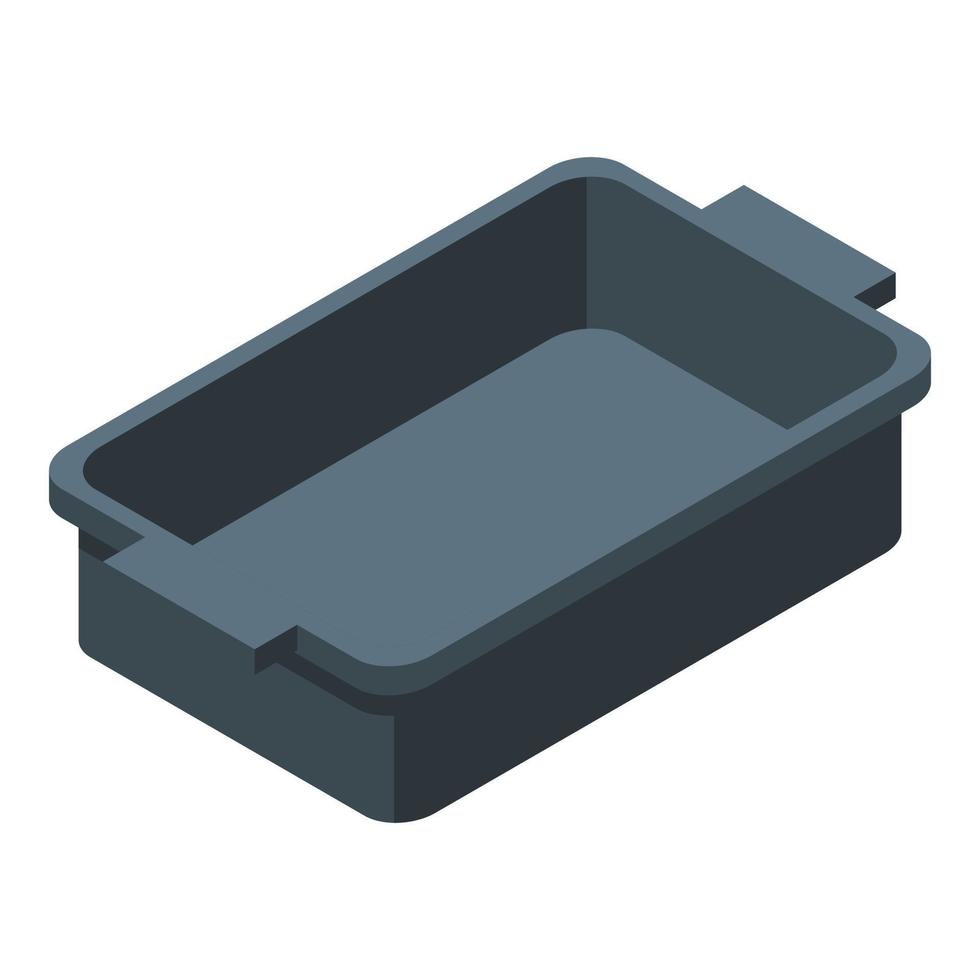 Control airport icon, isometric style vector