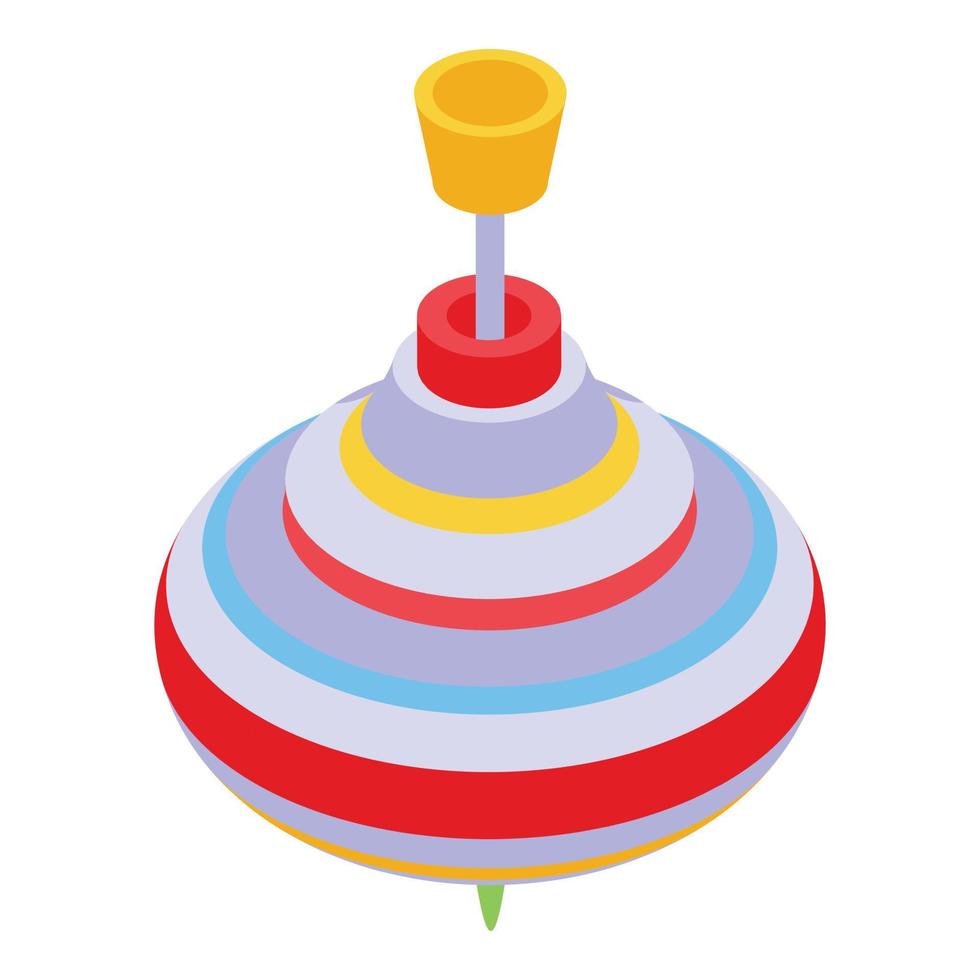 icono de juguete yula, estilo isométrico vector