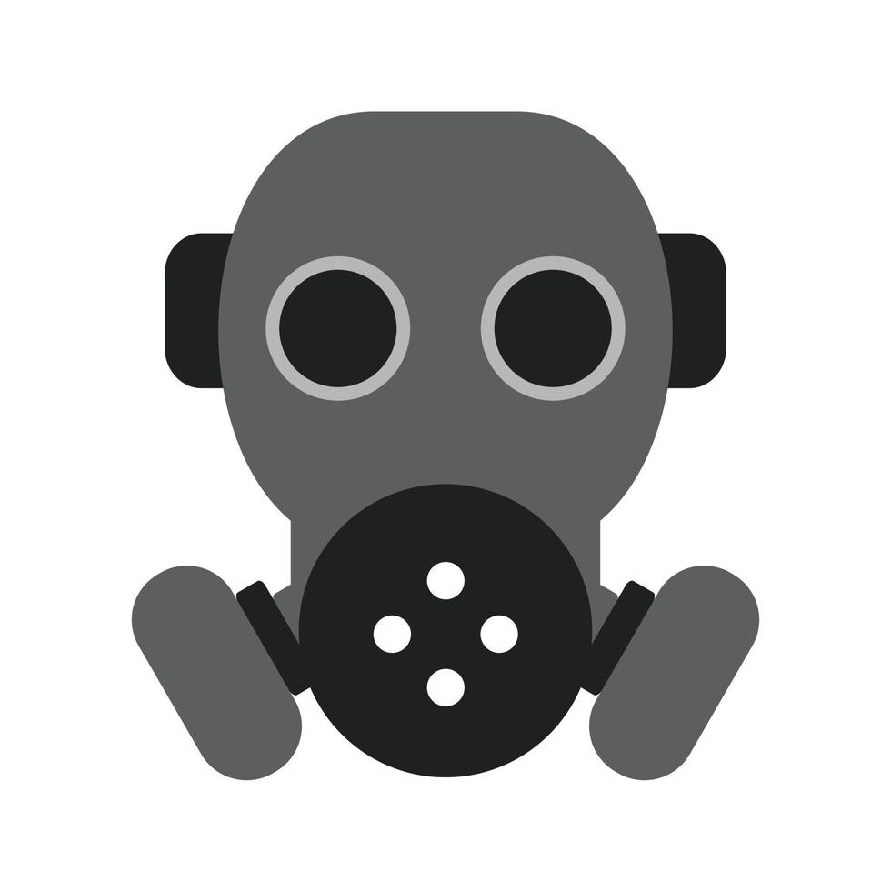 Poisonous Gas Flat Greyscale Icon vector