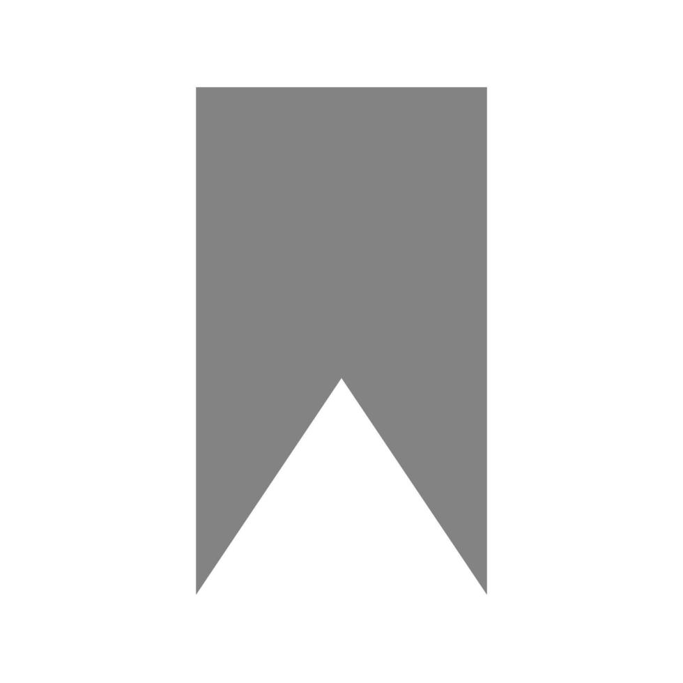 Bookmark Flat Greyscale Icon vector