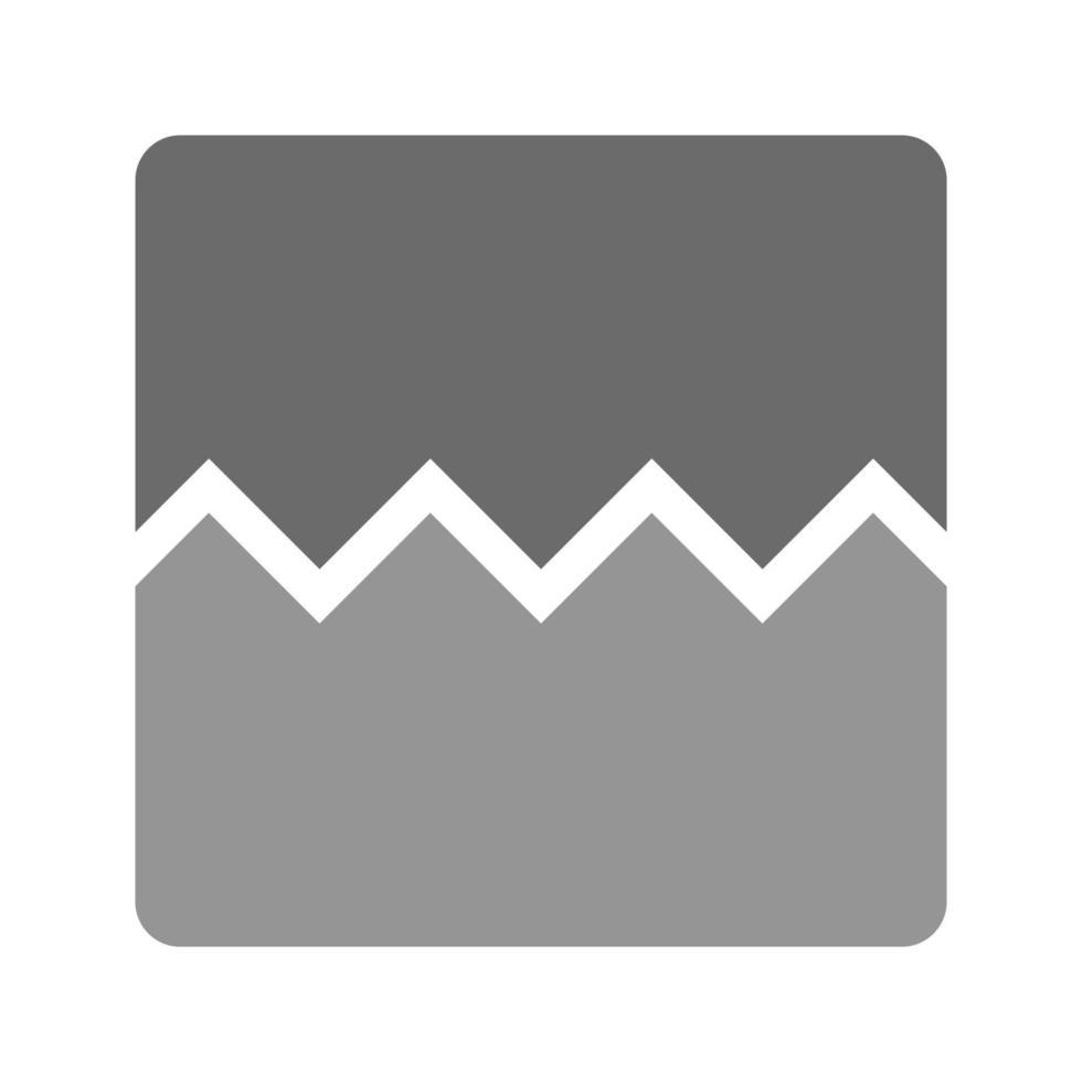 Broken Image Flat Greyscale Icon vector