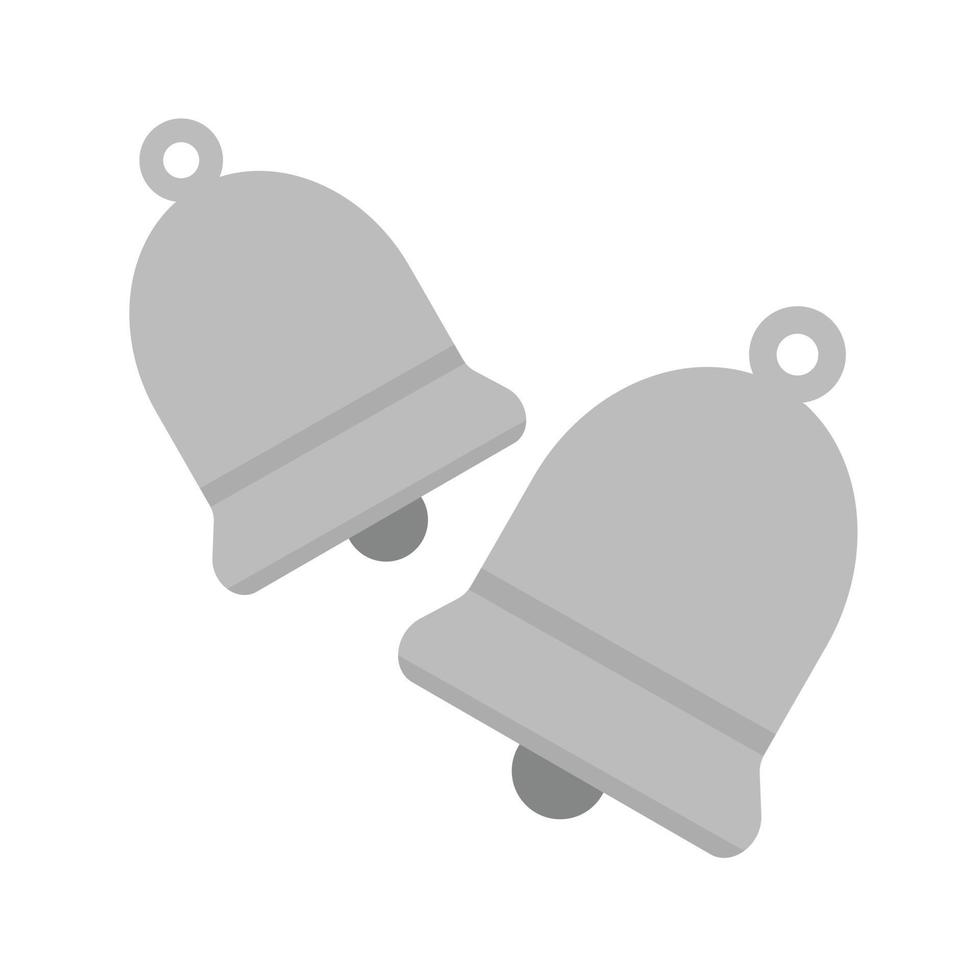 Bells Flat Greyscale Icon vector