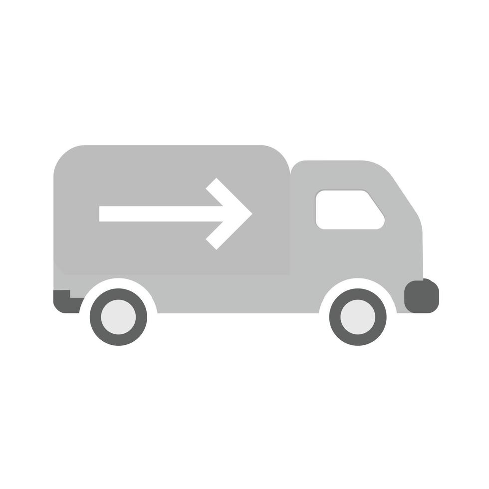 Shipment Flat Greyscale Icon vector