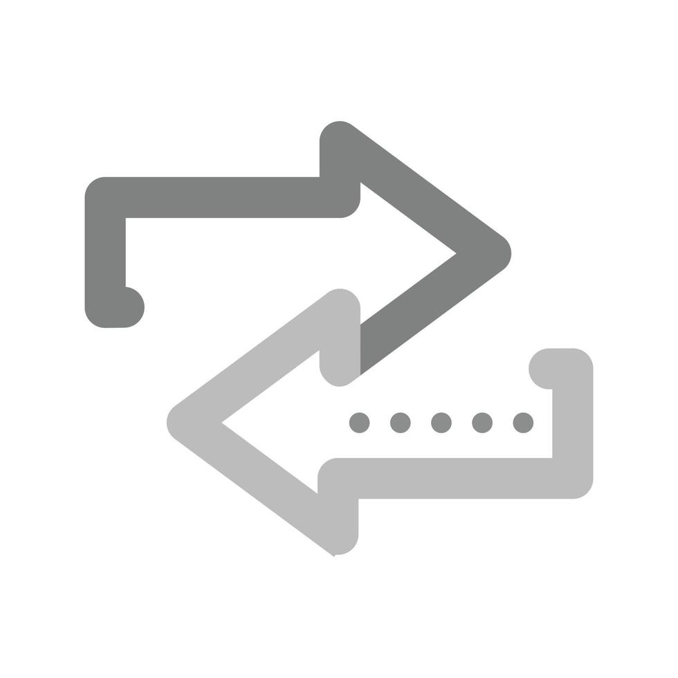 Connection Flat Greyscale Icon vector