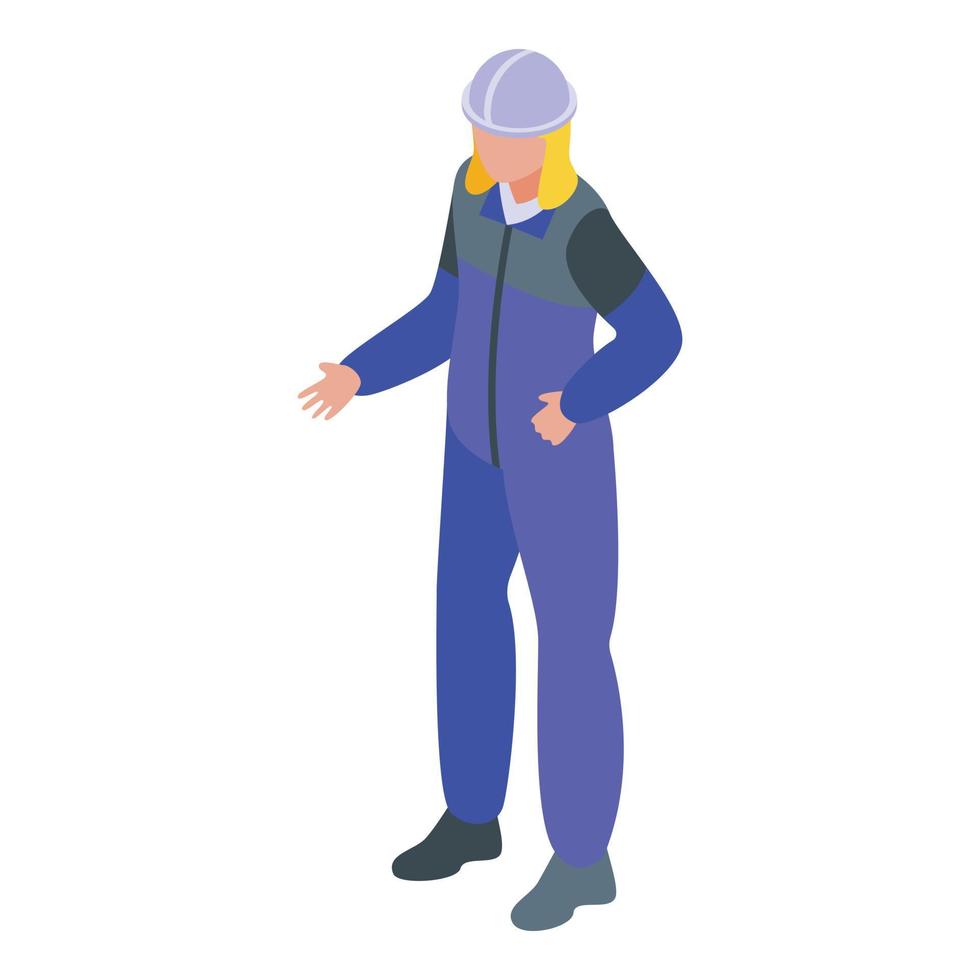 Help work contribute icon, isometric style vector